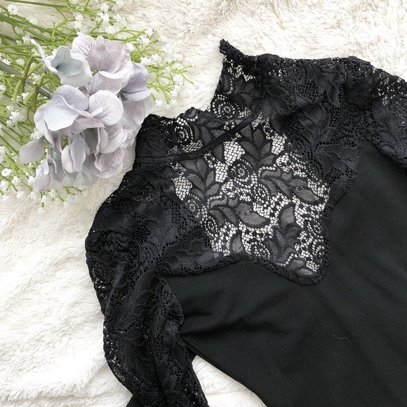 Sabo Skirt Tops - Long Sleeve Lace Top Sabo Skirt Tops - Long Sleeve Lace Top